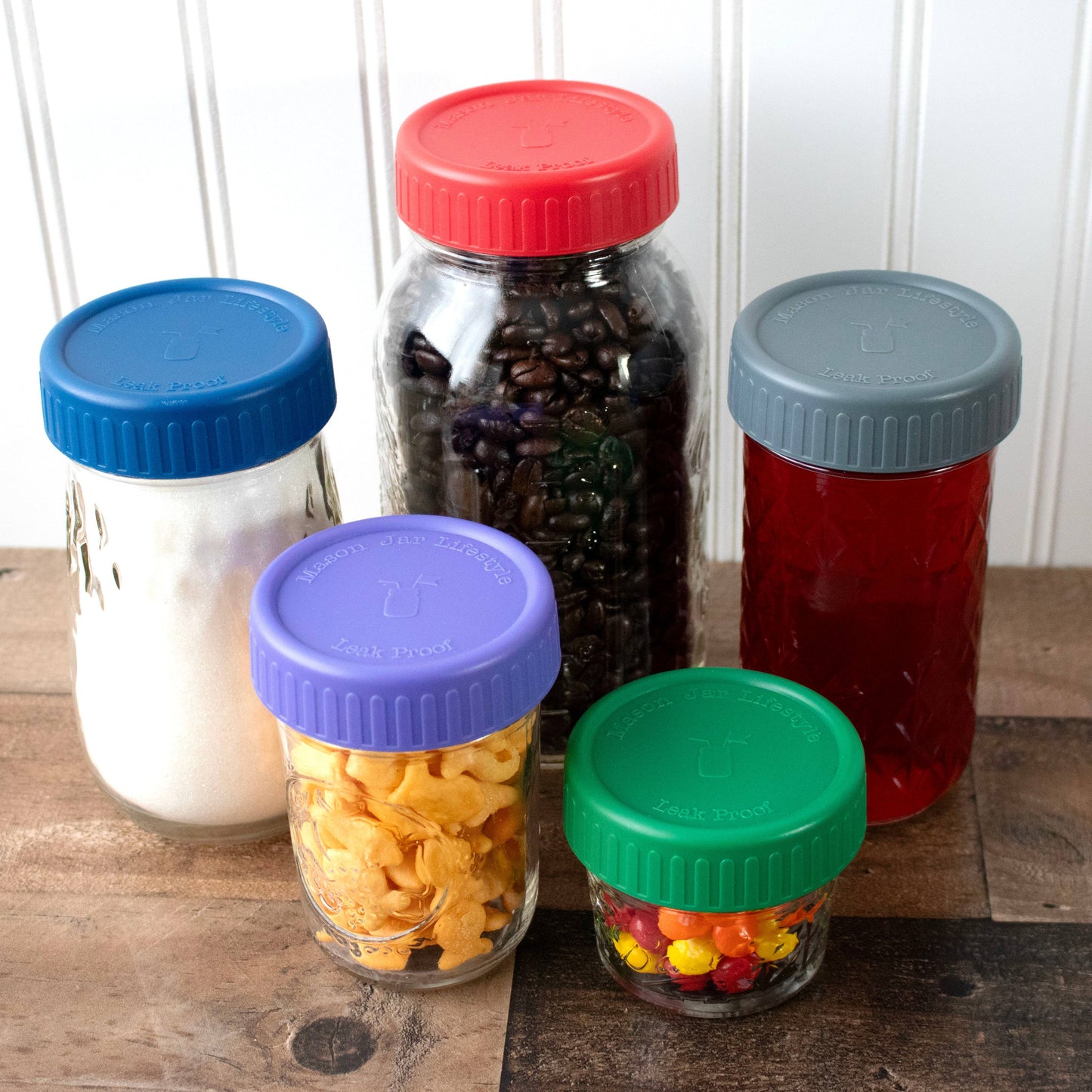 MJL Leak Proof Plastic Storage Lids for Mason Jars - Simple Life Amish Store