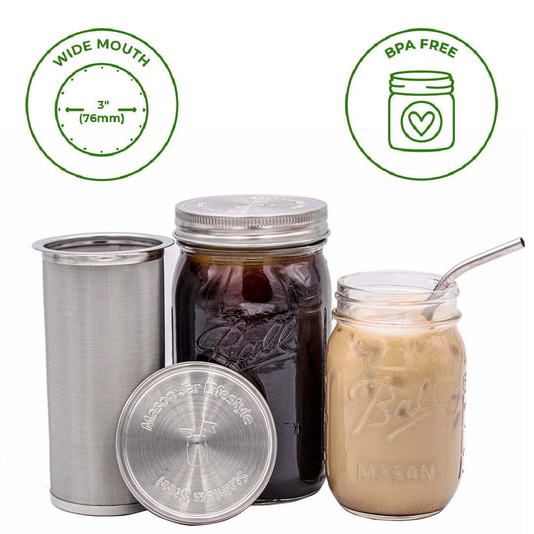 Cold Brew Coffee and Tea Maker Stainless Steel Filter Kit - Simple Life Amish Store