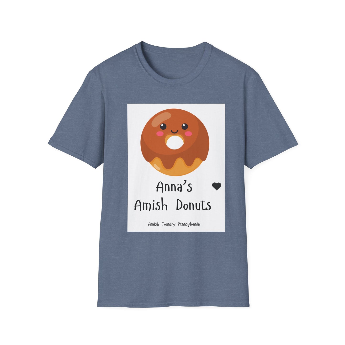 Anna's Amish Donuts Unisex Softstyle T-Shirt - Perfect for Food Lovers and Local Pride - Simple Life Amish Store
