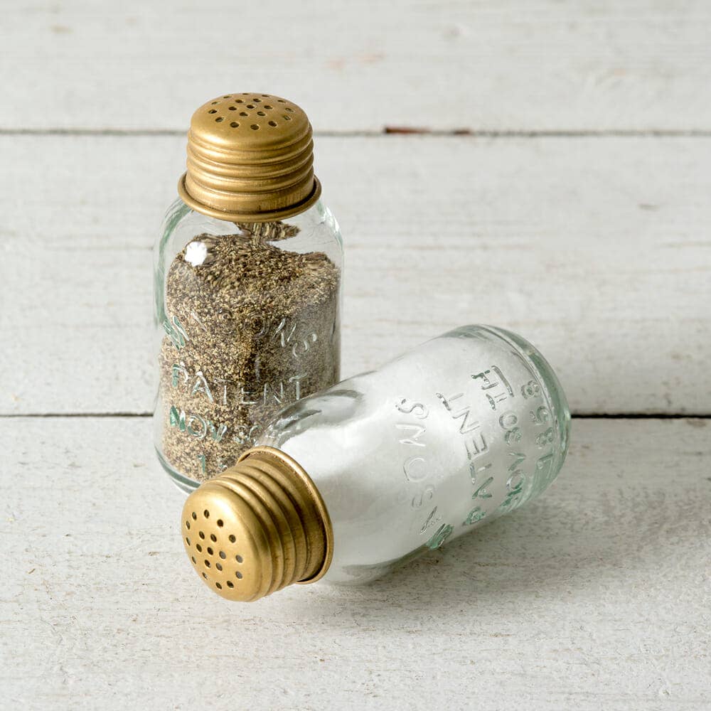 Mini Mason Jar Salt & Pepper Shakers (set of two for $18.95) - Simple Life Amish Store