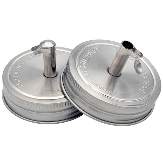 Stainless Steel Pour Spout Oil Cruet Lids for Mason Jars - Simple Life Amish Store