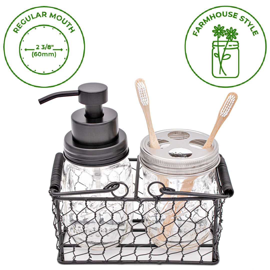 Foaming Soap Pump Dispensers for Regular Mouth Mason Jars - Simple Life Amish Store