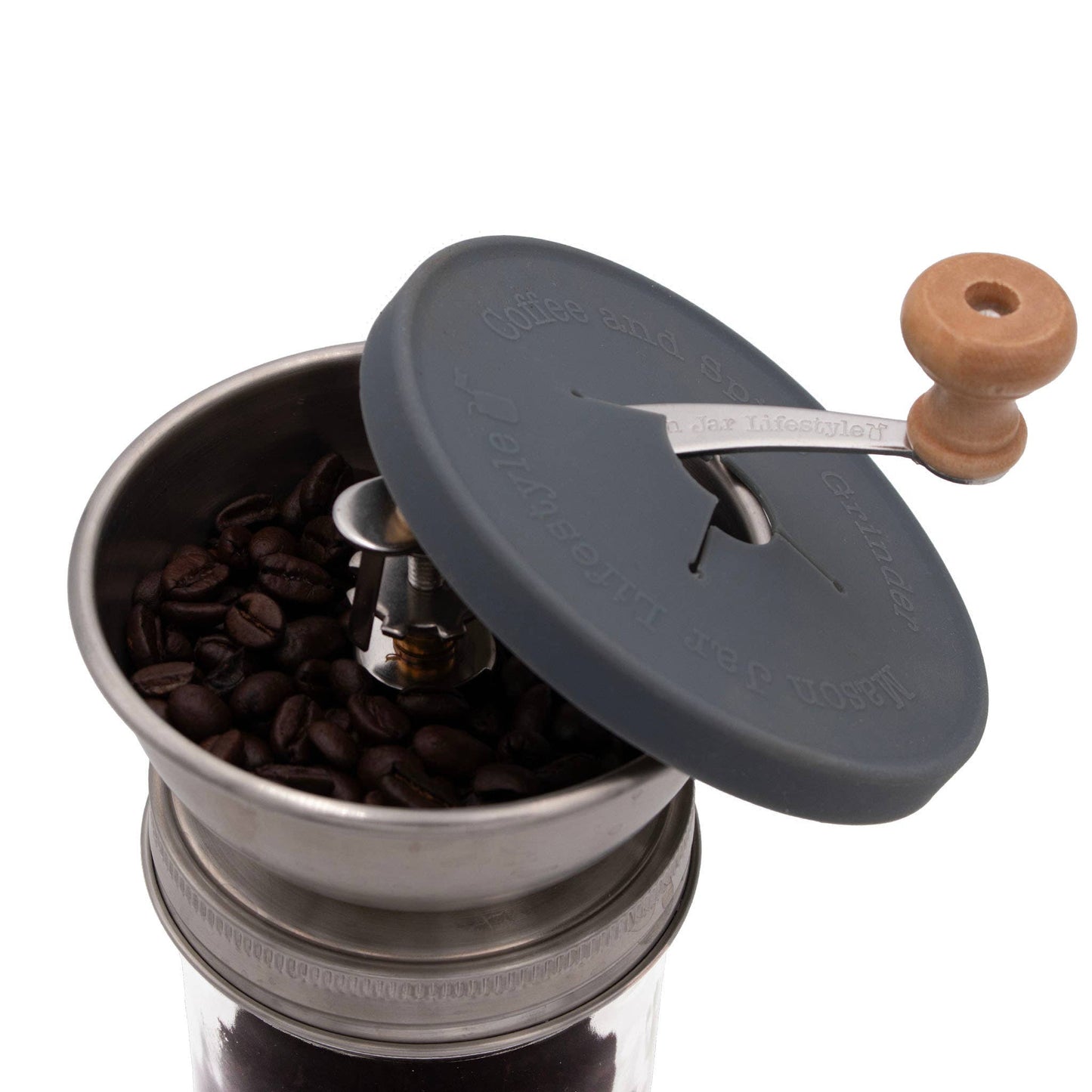 Coffee and Spice Grinder Lid for Mason Jars - Simple Life Amish Store