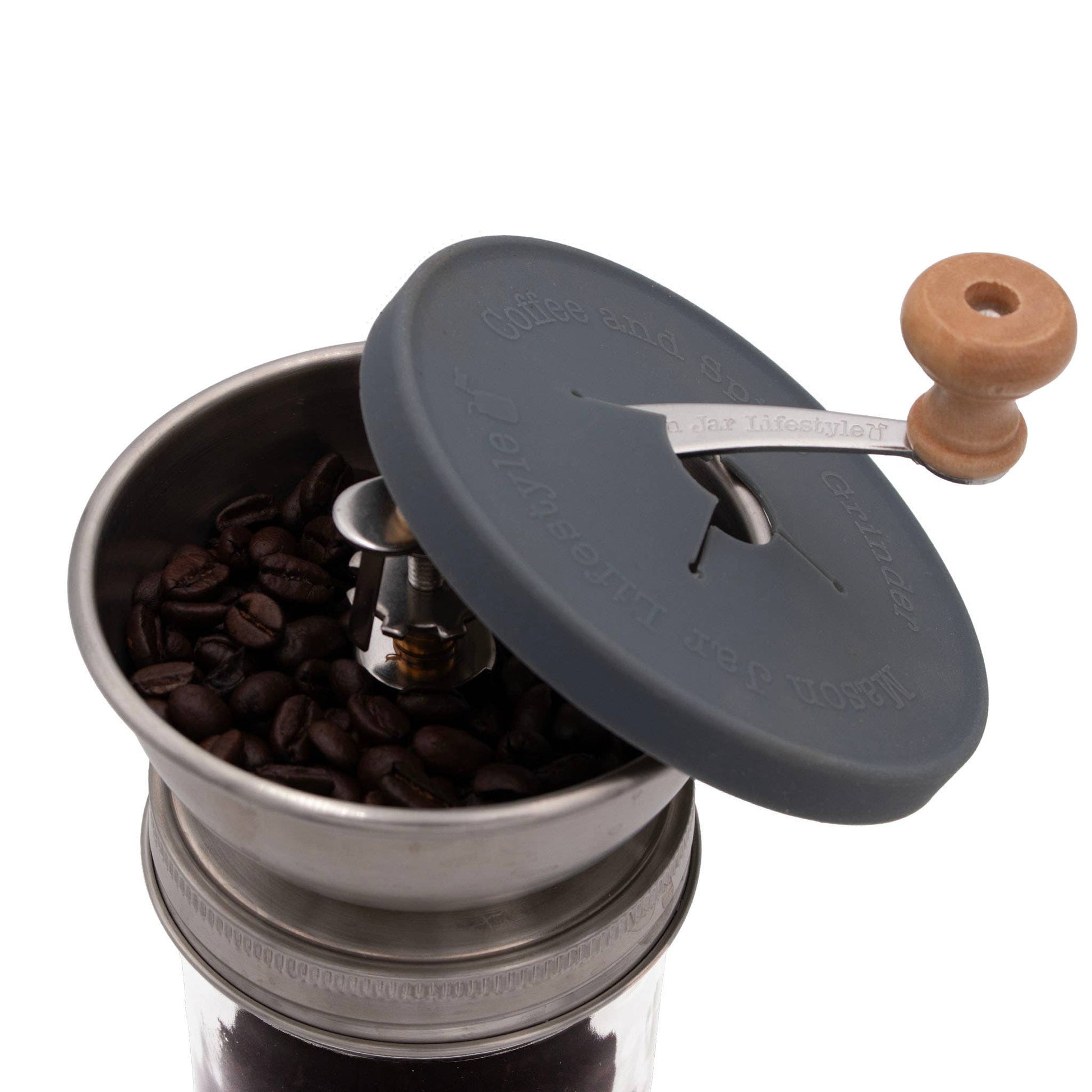 Coffee and Spice Grinder Lid for Mason Jars - Simple Life Amish Store