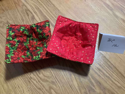 Handmade Christmas Hot Pads and Bowl Cozies (sets of two)