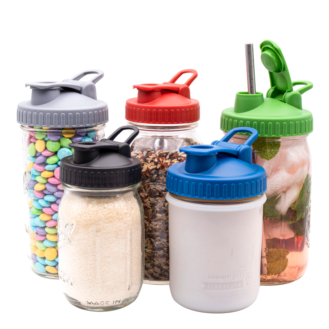 Pour & Store Shaker Lid with Carry Loop for Mason Jars - Simple Life Amish Store