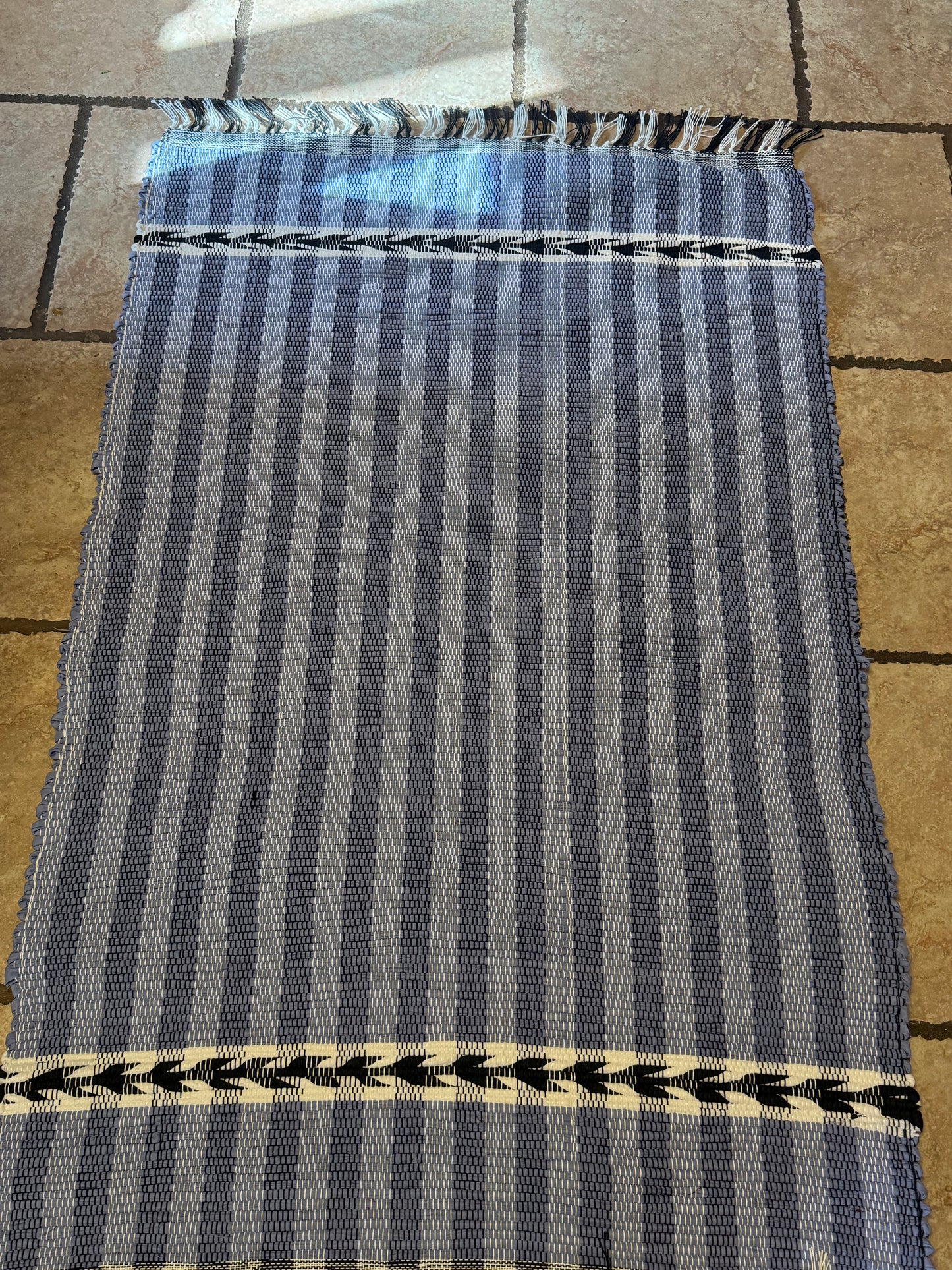 Amish made woven rug