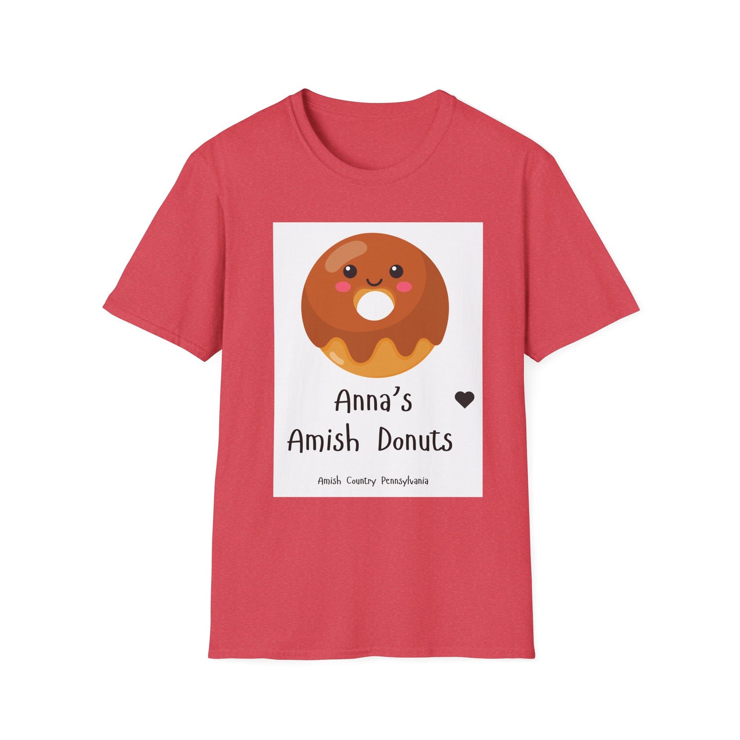 Anna's Amish Donuts Unisex Softstyle T-Shirt - Perfect for Food Lovers and Local Pride - Simple Life Amish Store