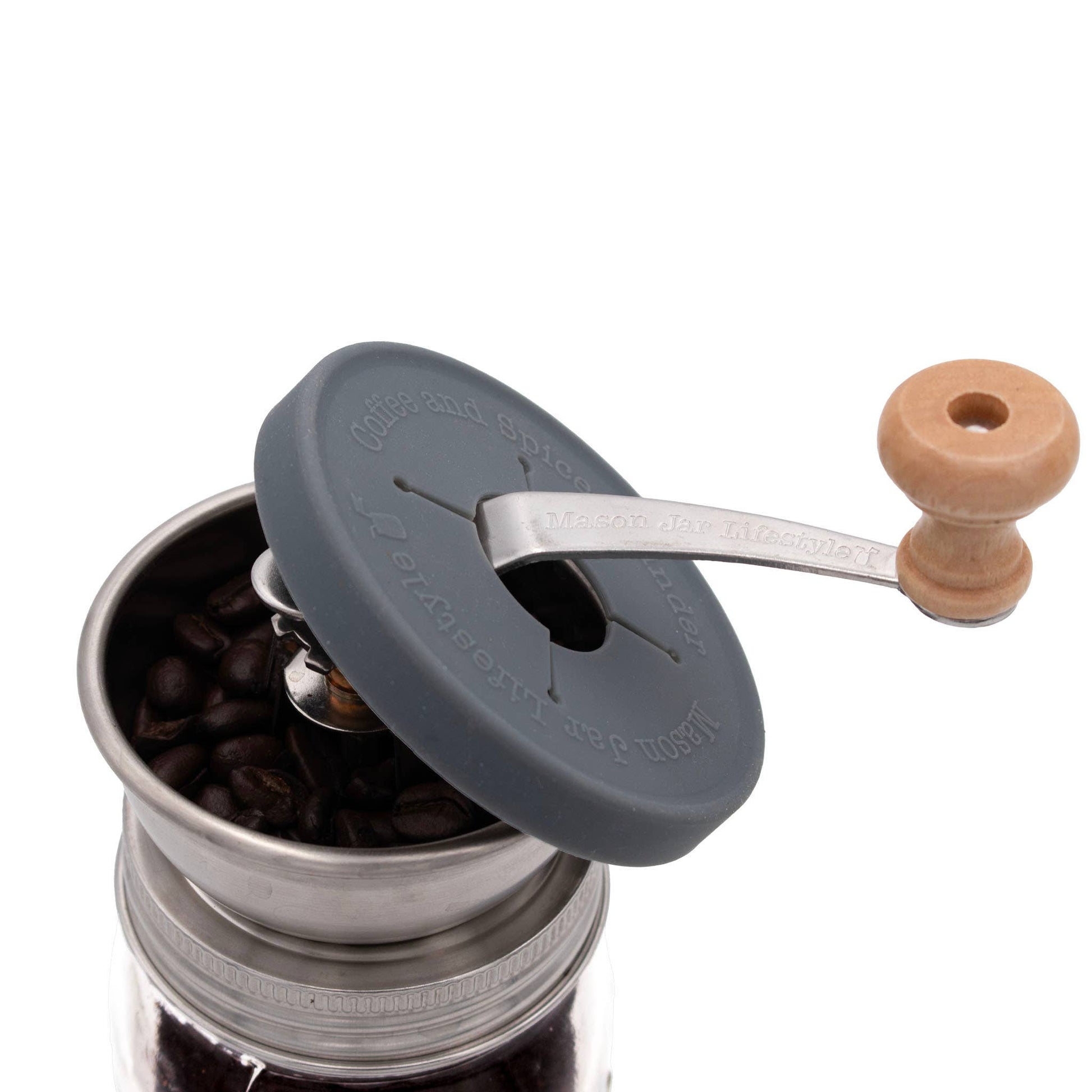 Coffee and Spice Grinder Lid for Mason Jars - Simple Life Amish Store