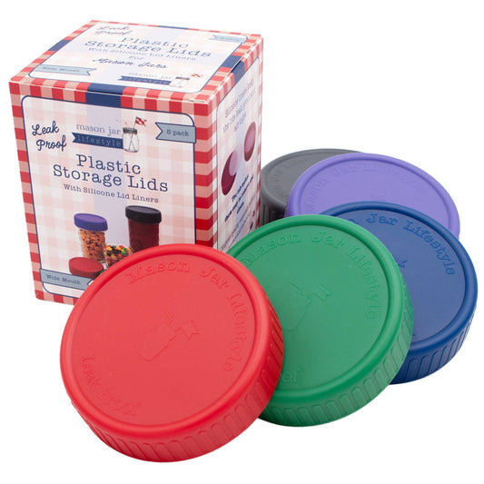 MJL Leak Proof Plastic Storage Lids for Mason Jars - Simple Life Amish Store