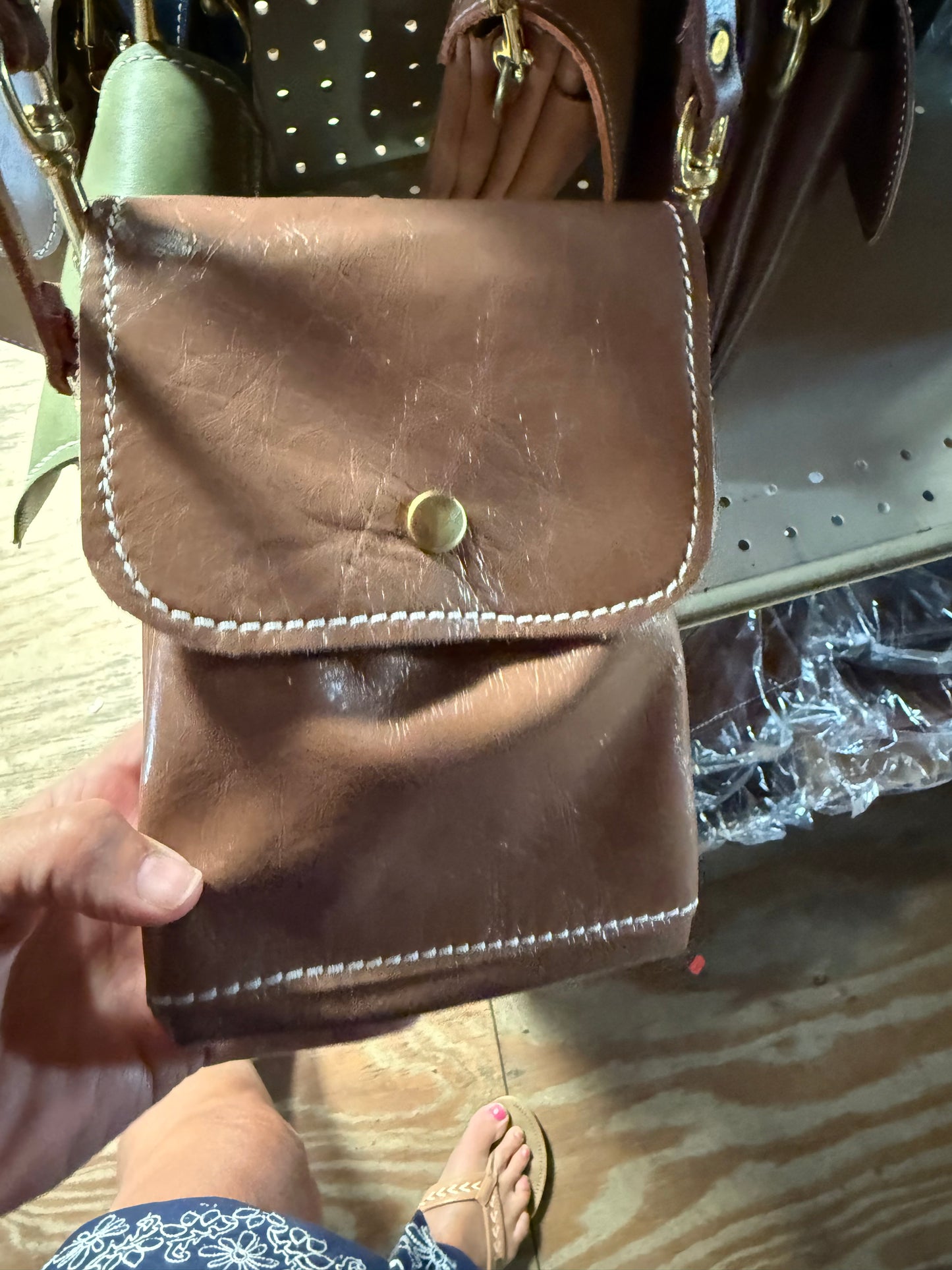 Leather Cross Body Purse - Handmade CUSTOM Leather Purse by local Amish Artisans (MADE TO ORDER!) - Simple Life Amish Store