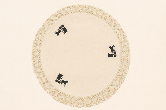 Amish Lace Table Topper – Decorative Round Doily with Farmhouse Charm