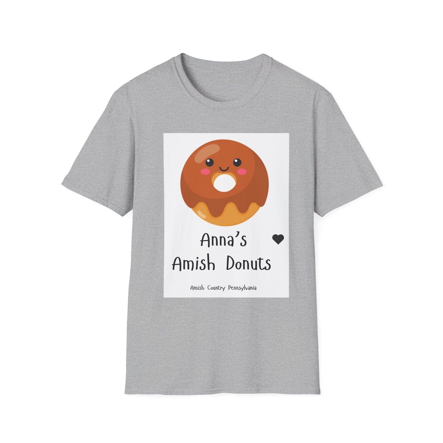 Anna's Amish Donuts Unisex Softstyle T-Shirt - Perfect for Food Lovers and Local Pride - Simple Life Amish Store