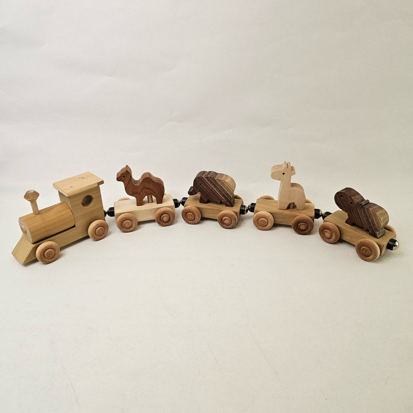 Wooden Toys: Zoo Train - Simple Life Amish Store