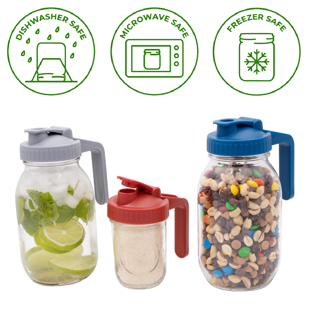 Pour & Store Pitcher Lid with Handle for Mason Jars - Simple Life Amish Store