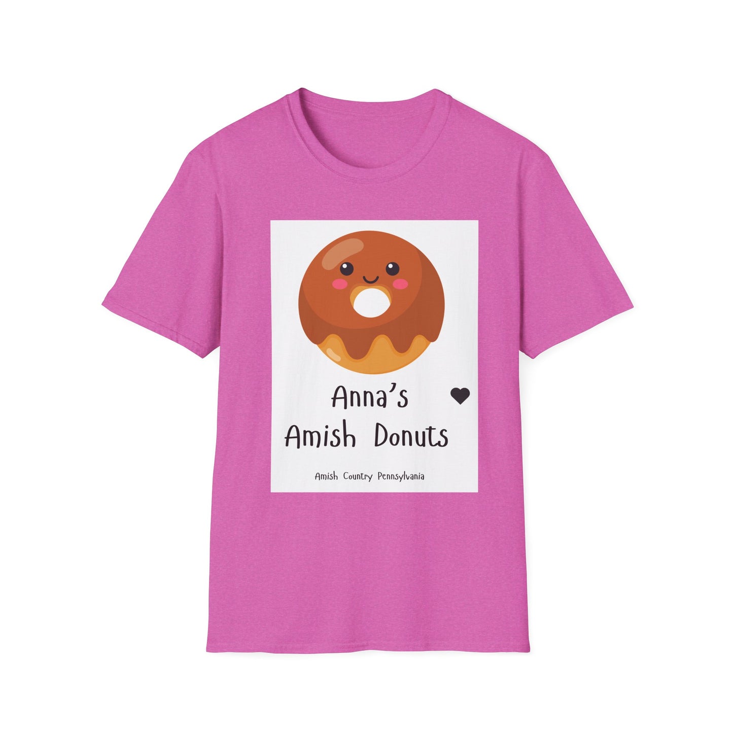 Anna's Amish Donuts Unisex Softstyle T-Shirt - Perfect for Food Lovers and Local Pride - Simple Life Amish Store