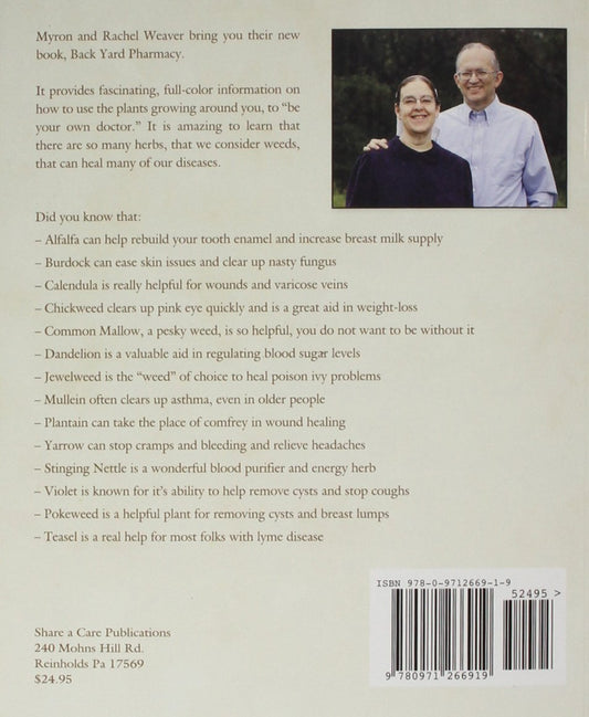 Back Yard Pharmacy - Simple Life Amish Store