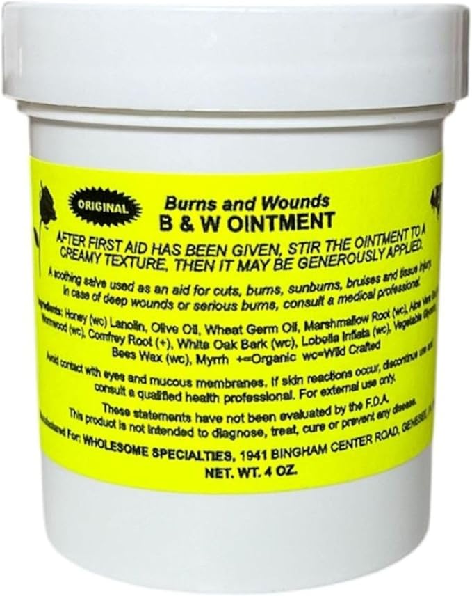 B & W ointment (Burn and wound) Salve