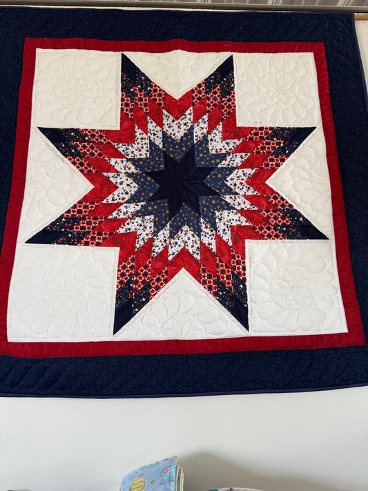 Amish hand quilted  lap quilt and/or wall hanging - Simple Life Amish Store