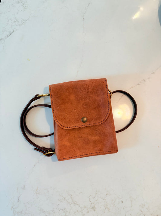 Leather Cross Body Purse - Handmade CUSTOM Leather Purse by local Amish Artisans (MADE TO ORDER!) - Simple Life Amish Store