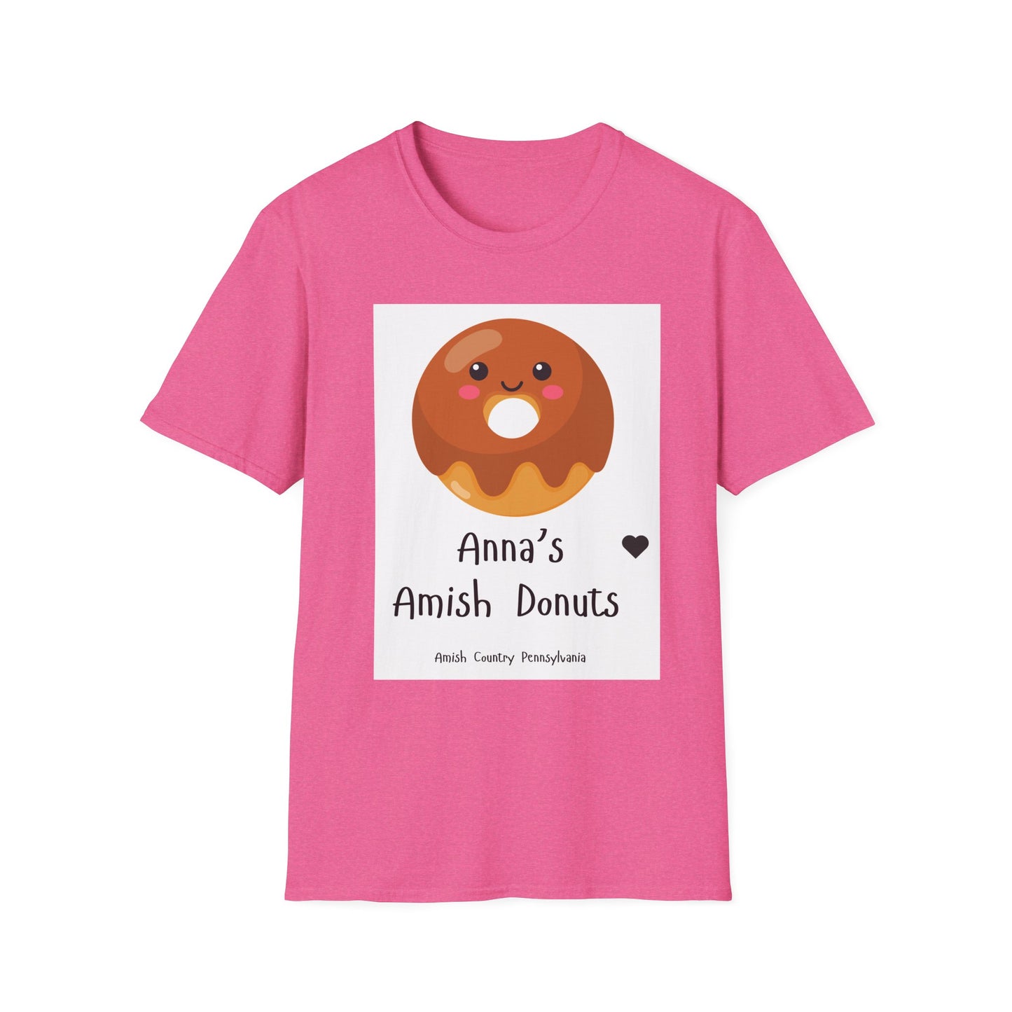 Anna's Amish Donuts Unisex Softstyle T-Shirt - Perfect for Food Lovers and Local Pride - Simple Life Amish Store