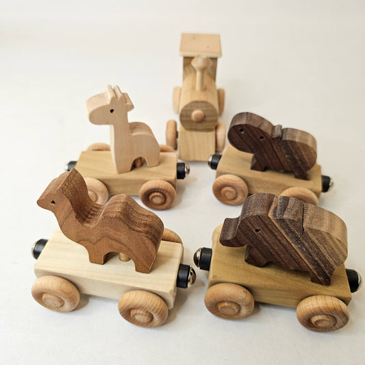 Wooden Toys: Zoo Train - Simple Life Amish Store