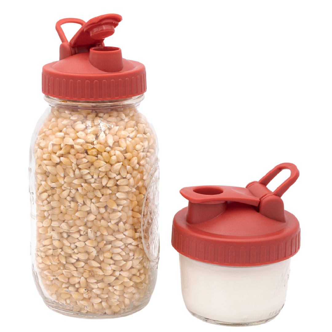 Pour & Store Shaker Lid with Carry Loop for Mason Jars - Simple Life Amish Store