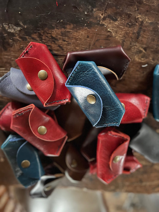 Amish made leather coin pouches - Simple Life Amish Store