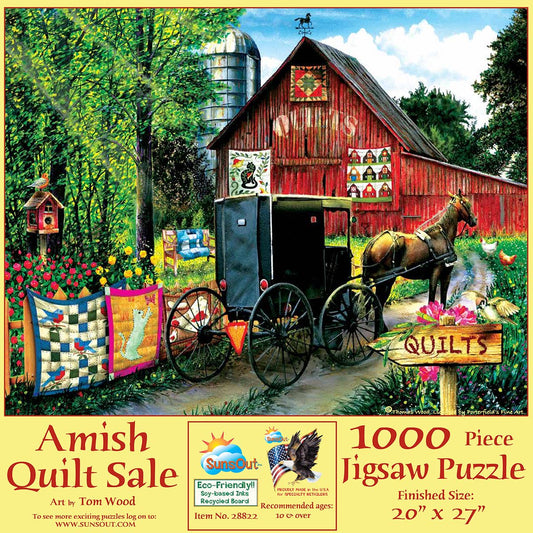 5114 Amish Quilt Sale 1000 pc Puzzle