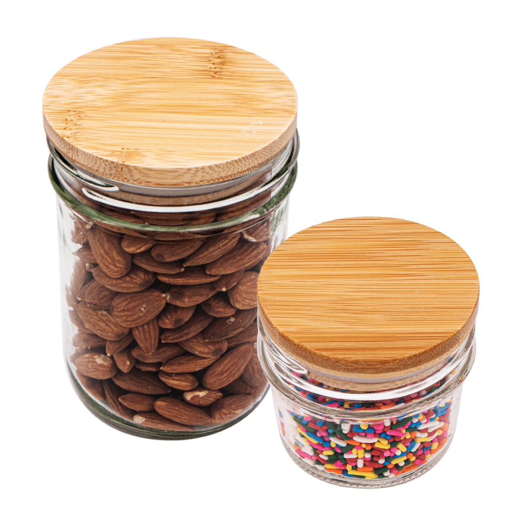 Bamboo Storage Stopper Lids for Mason Jars - Simple Life Amish Store