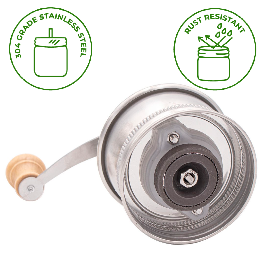 Coffee and Spice Grinder Lid for Mason Jars - Simple Life Amish Store