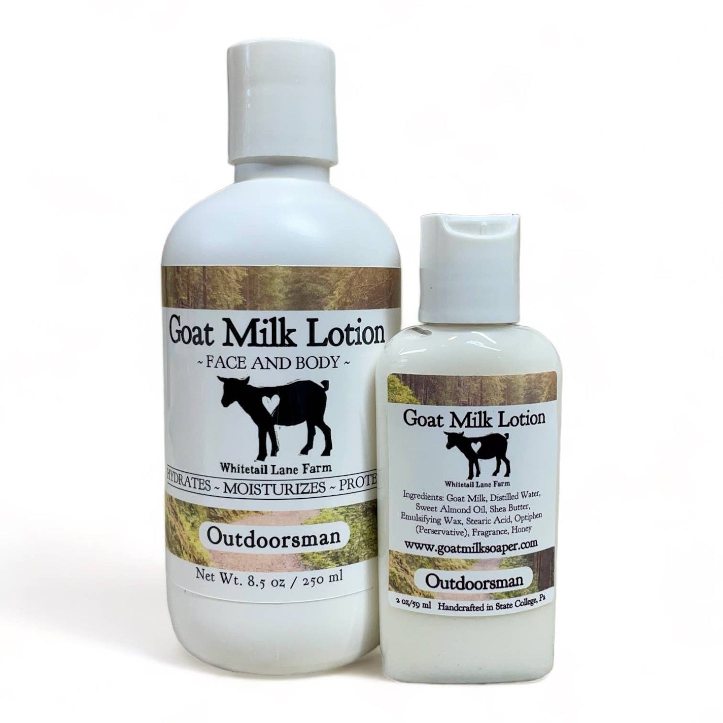 Goat Milk Lotion Outdoorsman 8 oz pump - Simple Life Amish Store