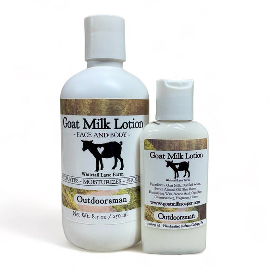 Goat Milk Lotion Outdoorsman 8 oz pump - Simple Life Amish Store