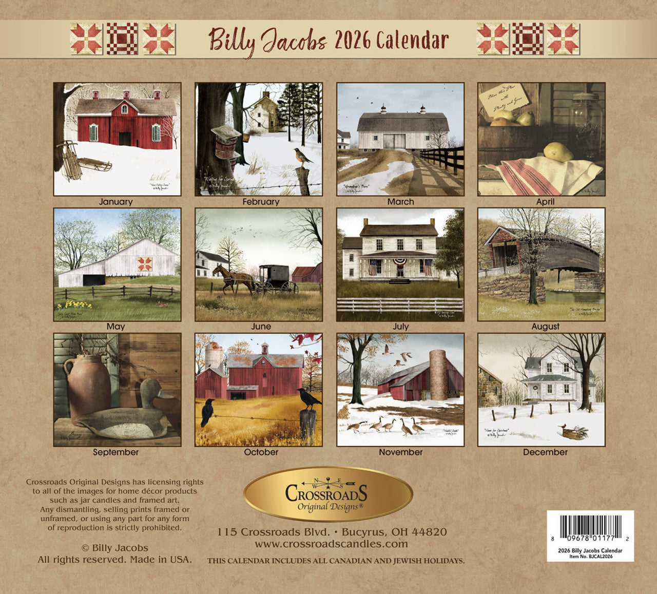 Billy Jacob’s 2026 Calendar