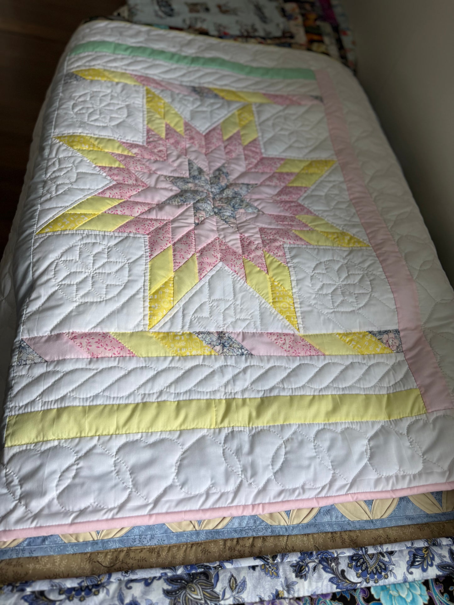 Baby Quilt (PInk and yellow) - Simple Life Amish Store