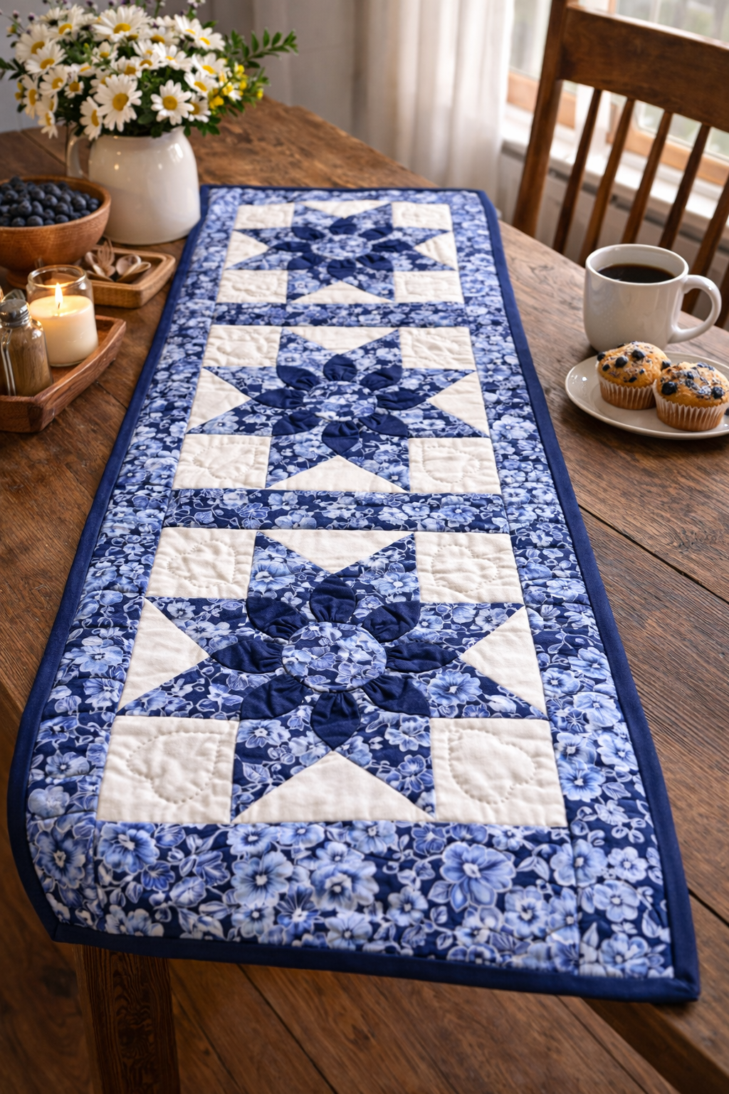 Amish made quilted table runner