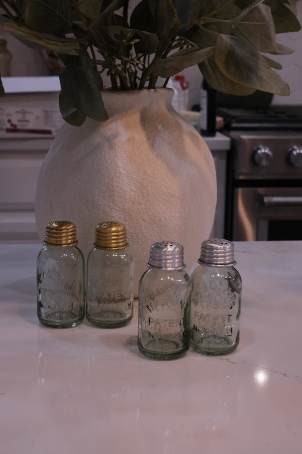 Mini Mason Jar Salt & Pepper Shakers (set of two for $18.95) - Simple Life Amish Store
