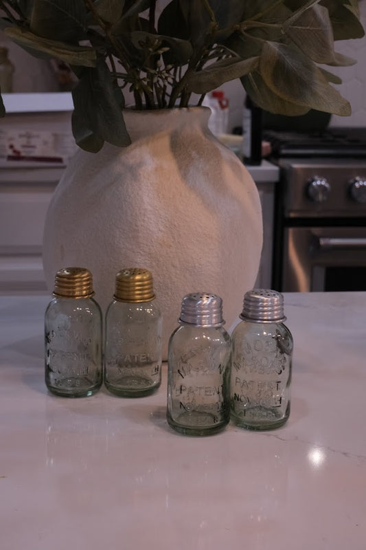 Mini Mason Jar Salt & Pepper Shakers (set of two for $18.95) - Simple Life Amish Store
