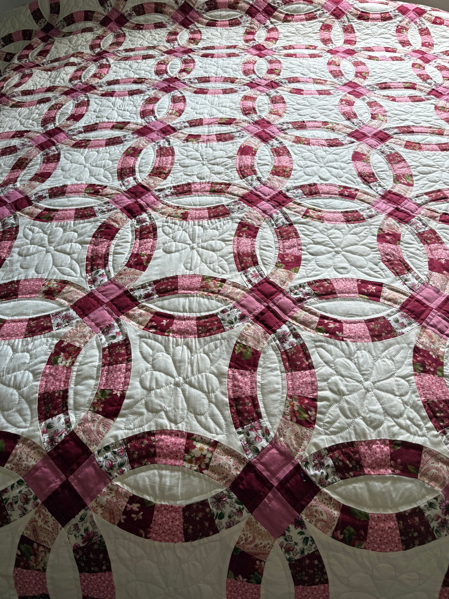 Amish Quilt (Wedding Ring Pink)