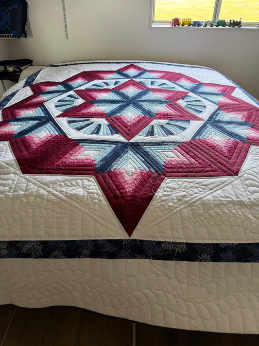 Amish Quilt (Chrysler Star) - Simple Life Amish Store