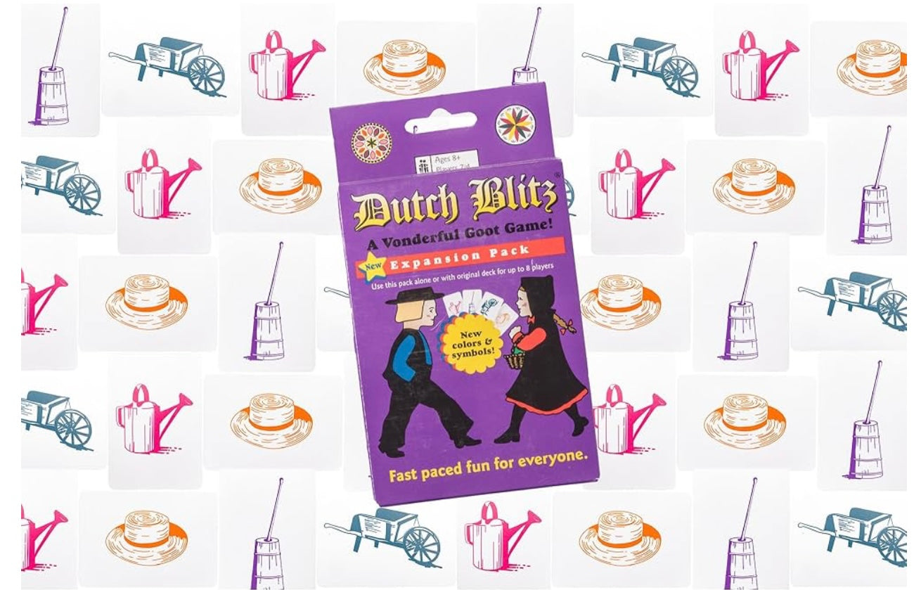 Dutch Blitz Amish card game, expansion pack and new purple expansion pack! (All three games together in one package!) - Simple Life Amish Store