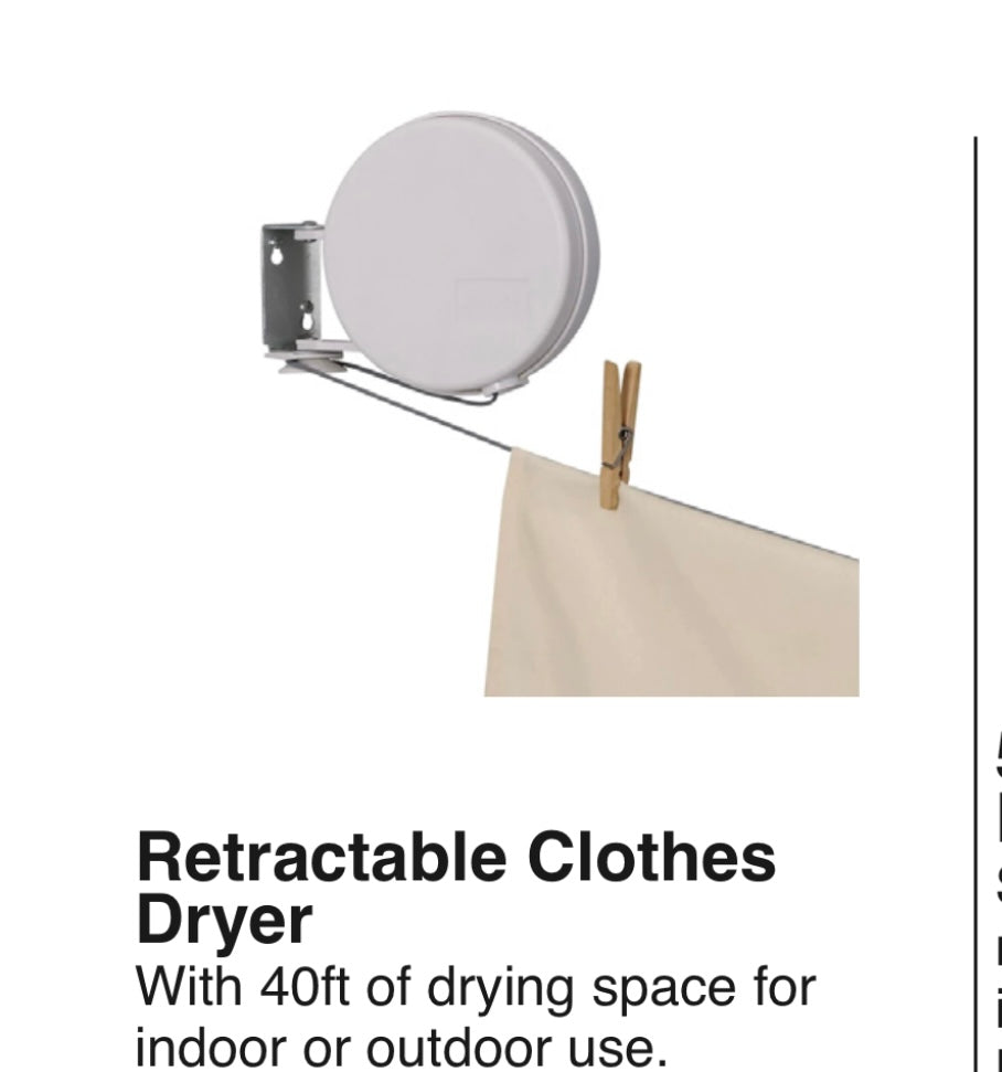 Retractable Laundry Clothes Dryer - Simple Life Amish Store