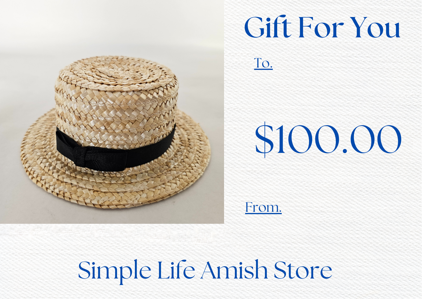 Simple Life Amish Store Gift Card - Simple Life Amish Store