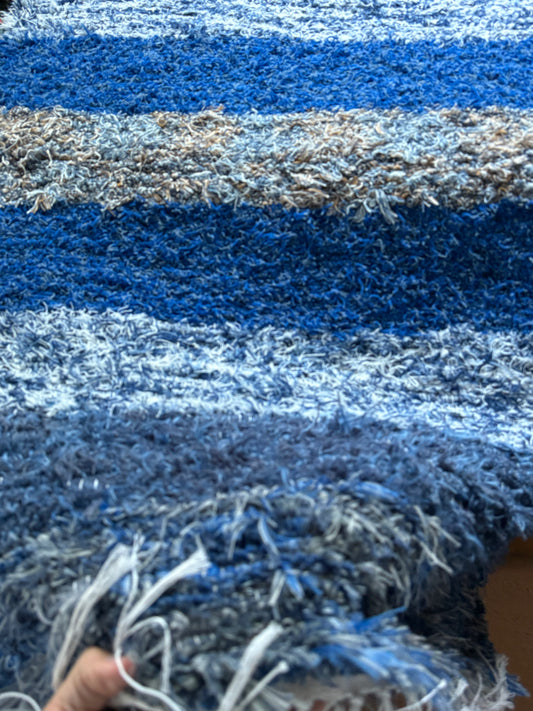 Amish Made Woven Rugs ((Amish blues ) (26” x 44”)