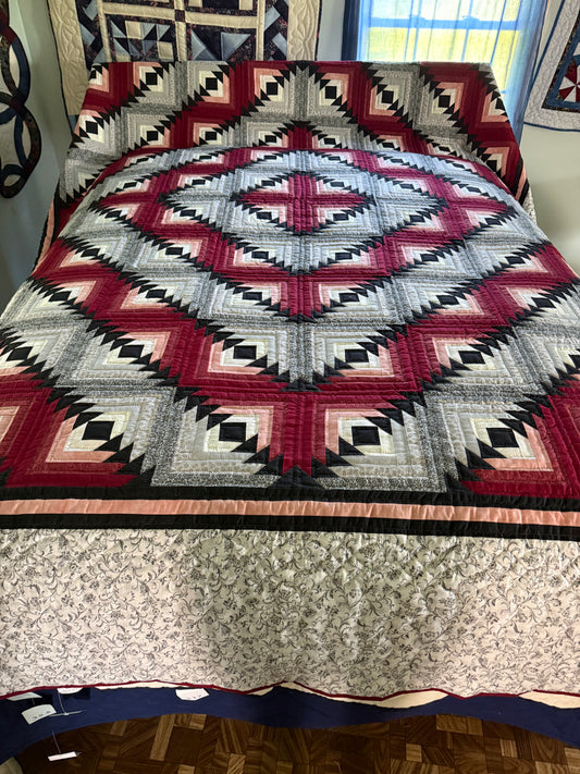 Amish Quilt (Flying Geese in the Cabin) - Simple Life Amish Store