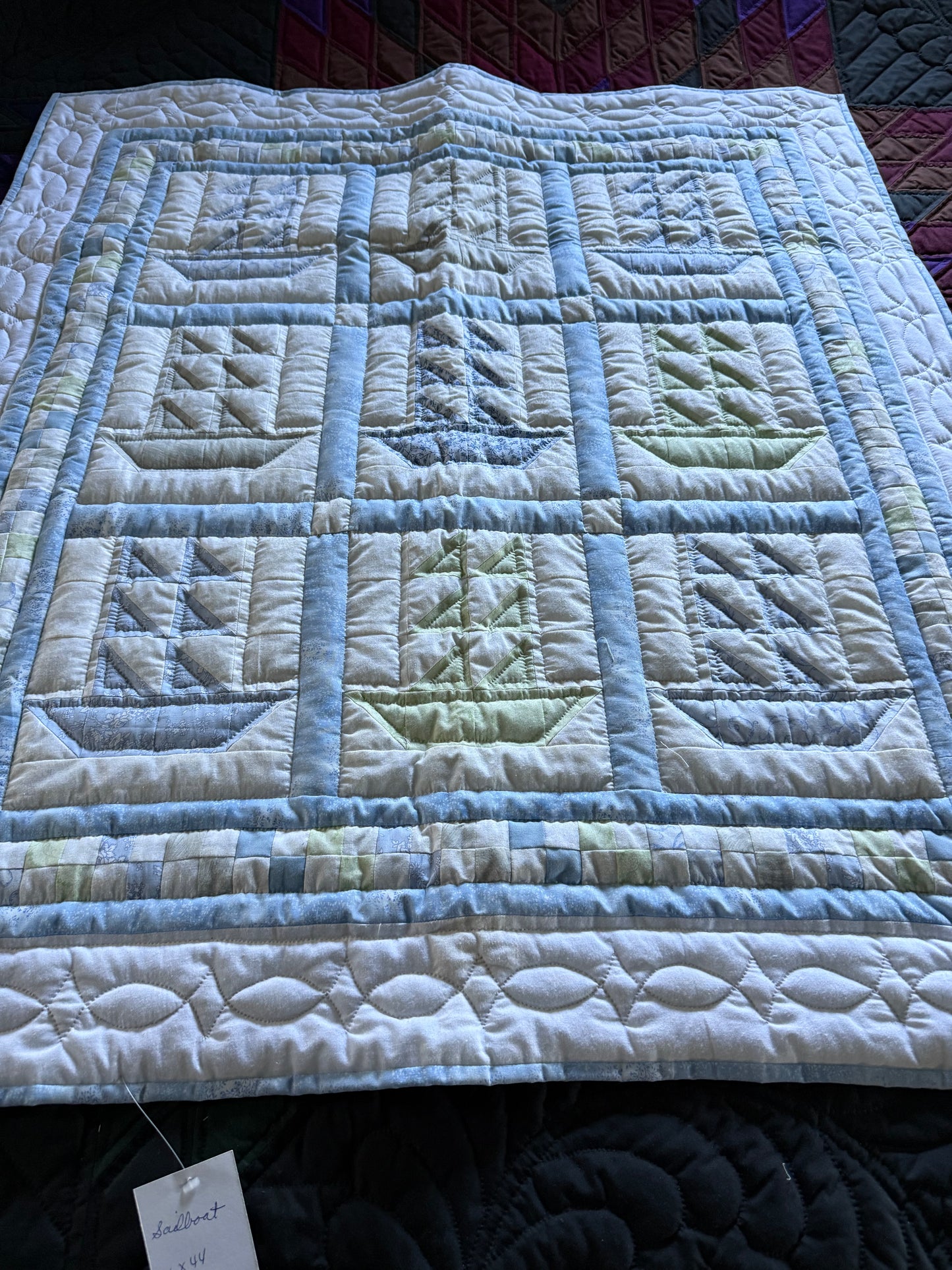 Baby quilt (Sailboats) - Simple Life Amish Store