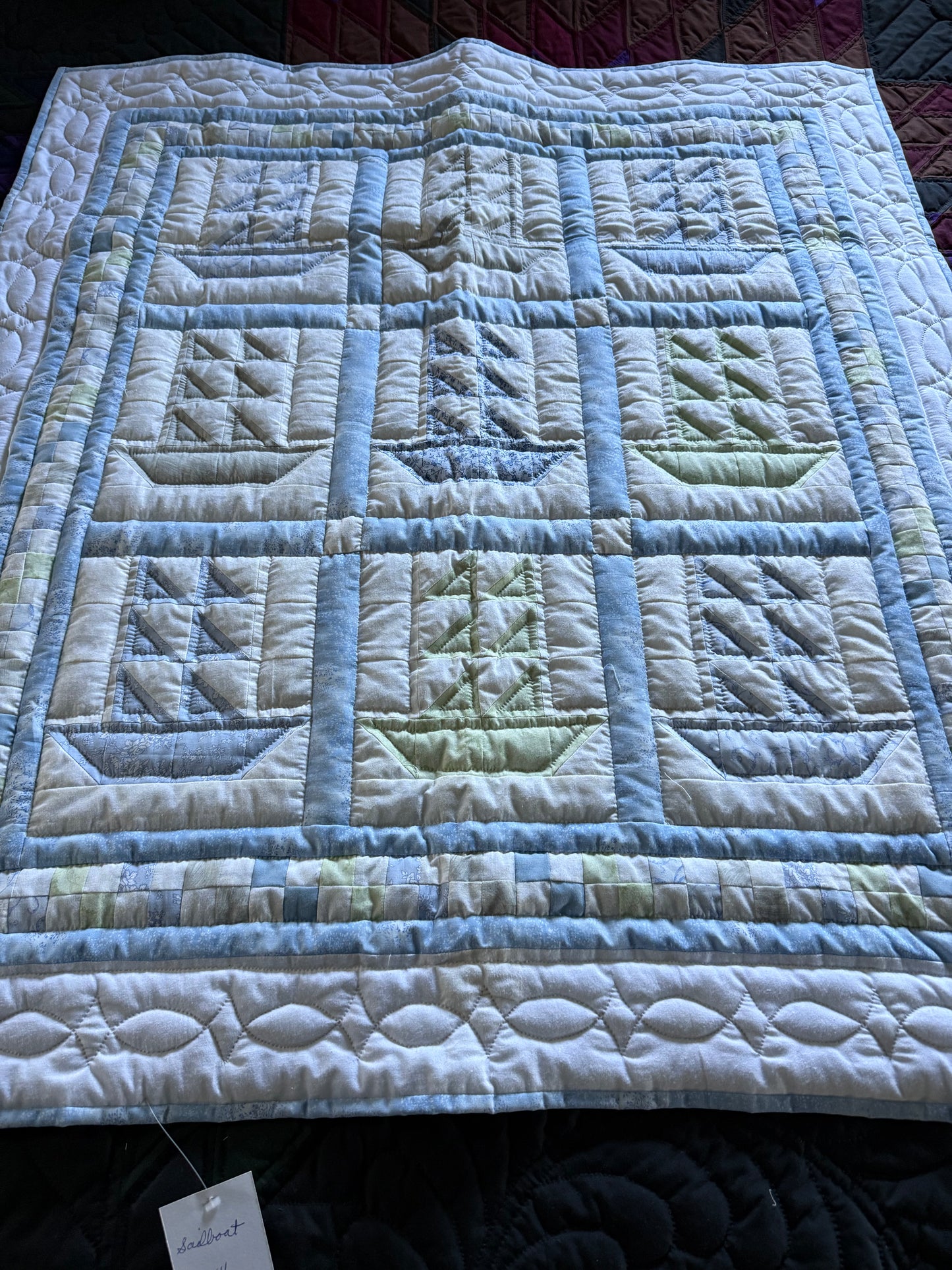 Baby quilt (Sailboats) - Simple Life Amish Store