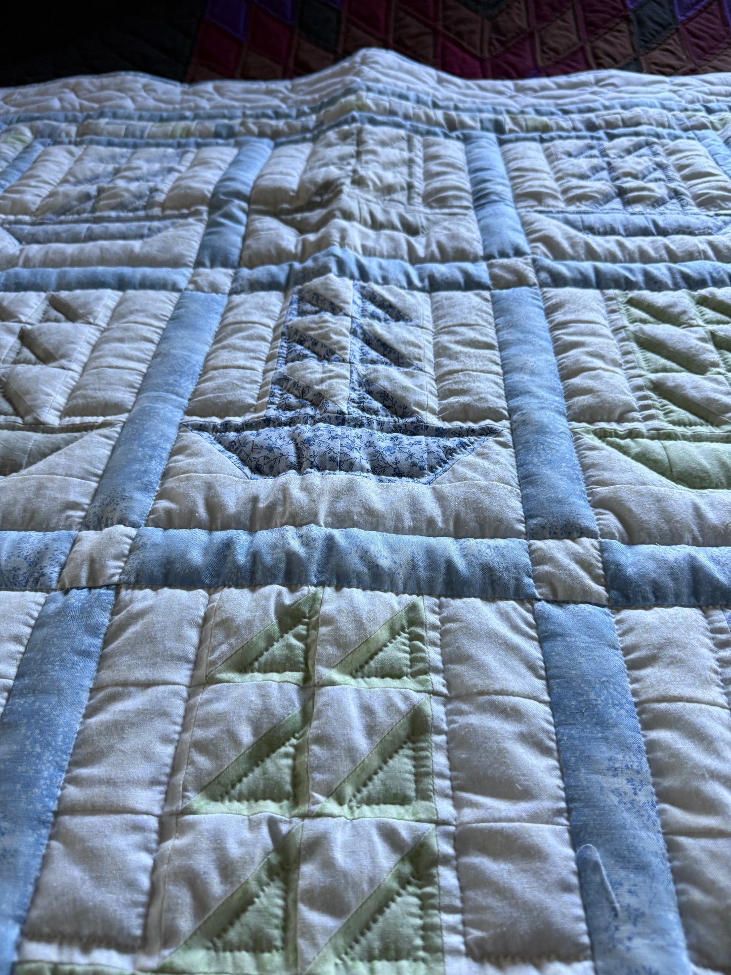Baby quilt (Sailboats) - Simple Life Amish Store