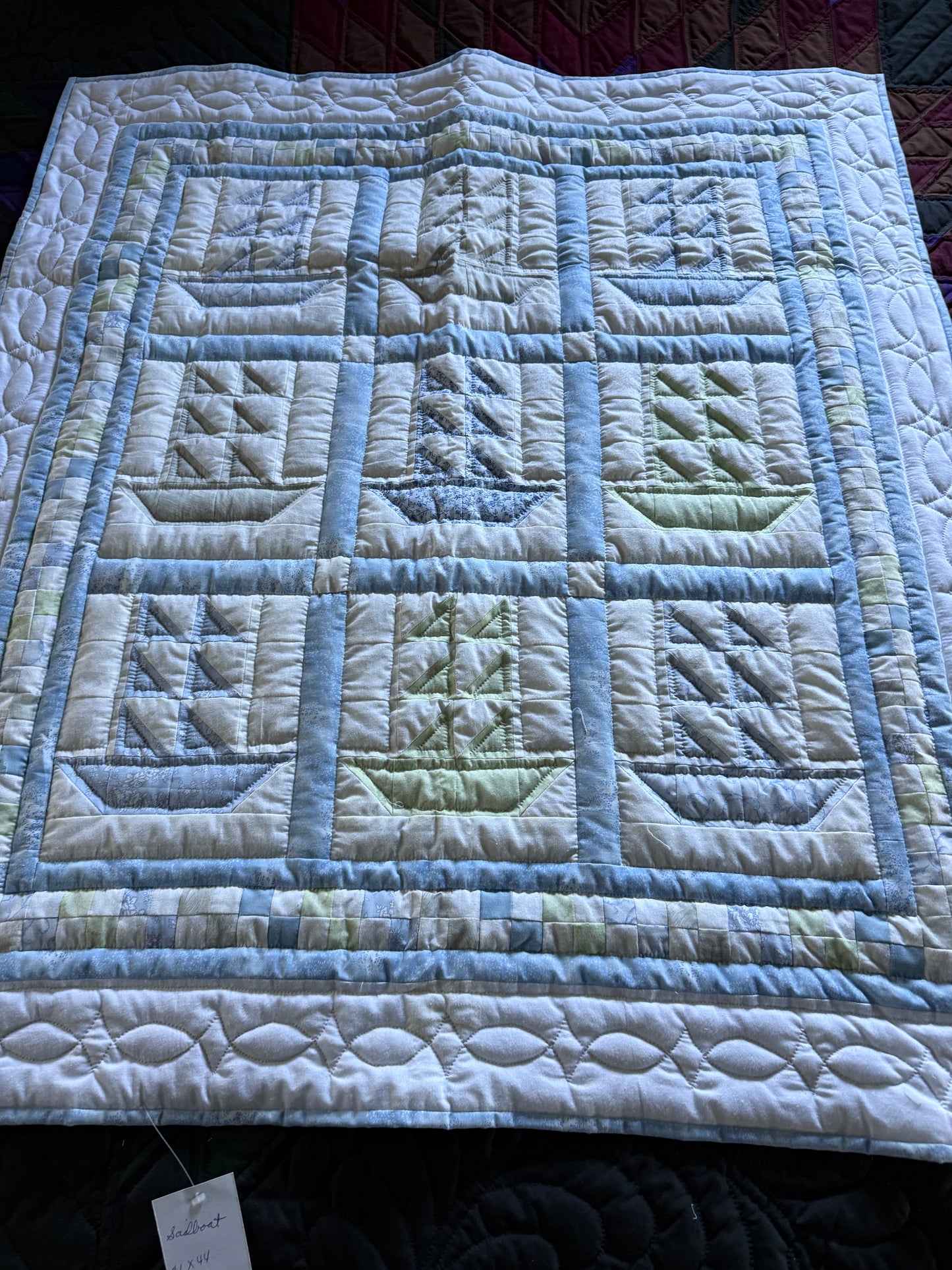 Baby quilt (Sailboats) - Simple Life Amish Store