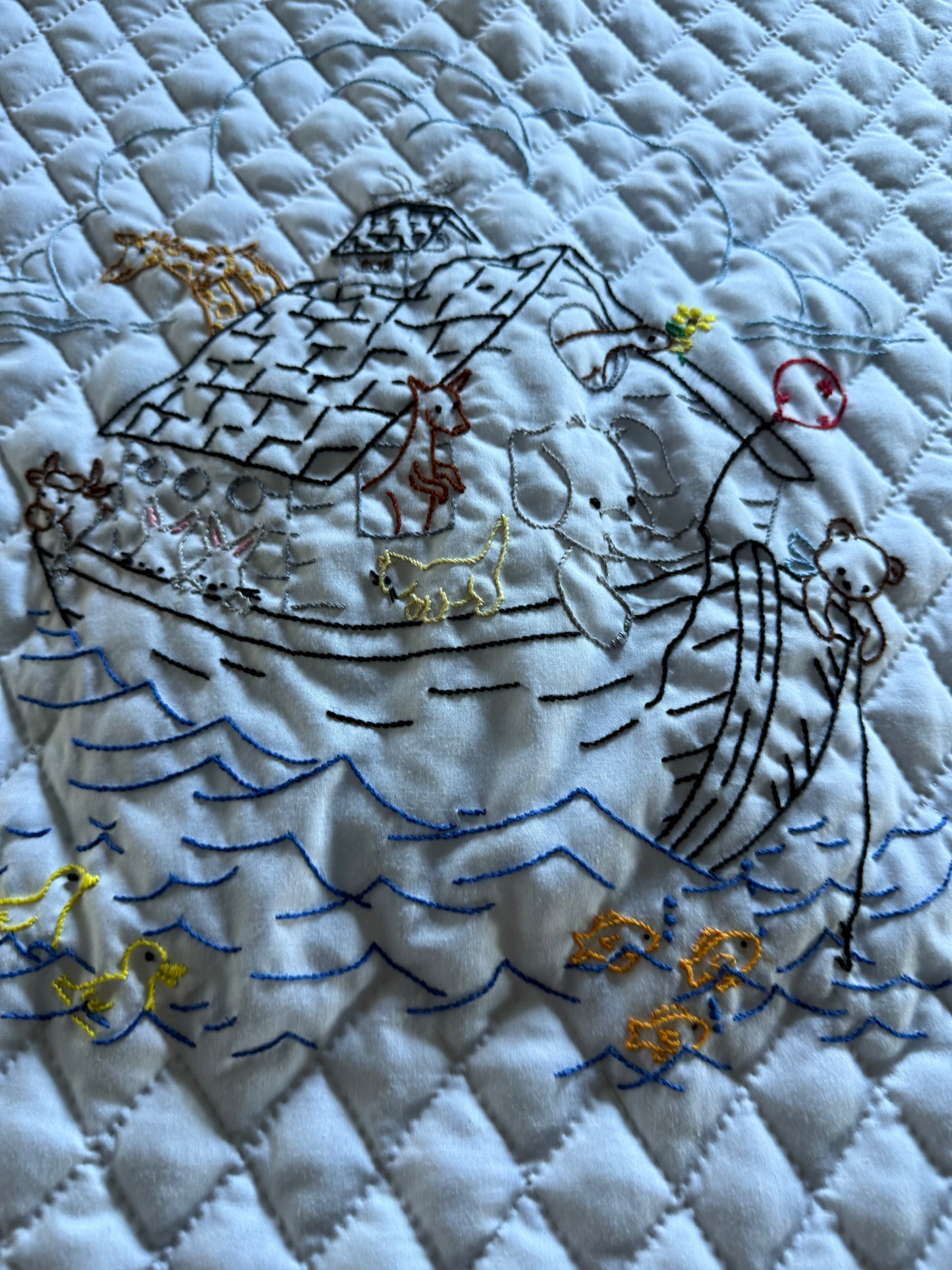 Baby Quilt (PInk Noah’s Ark) - Simple Life Amish Store